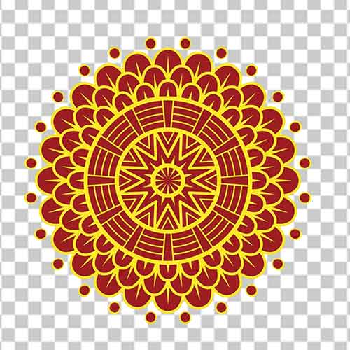 Simple Rangoli Stickers Png Photo Free Download
