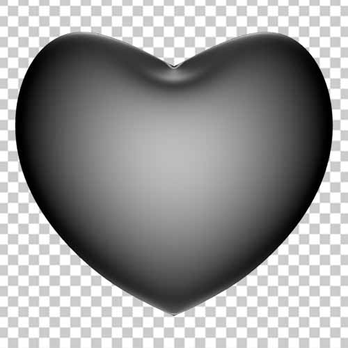 Black 3d Heart Png Photo Free Download