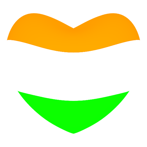 Indian Flag Heart Photo Free Download