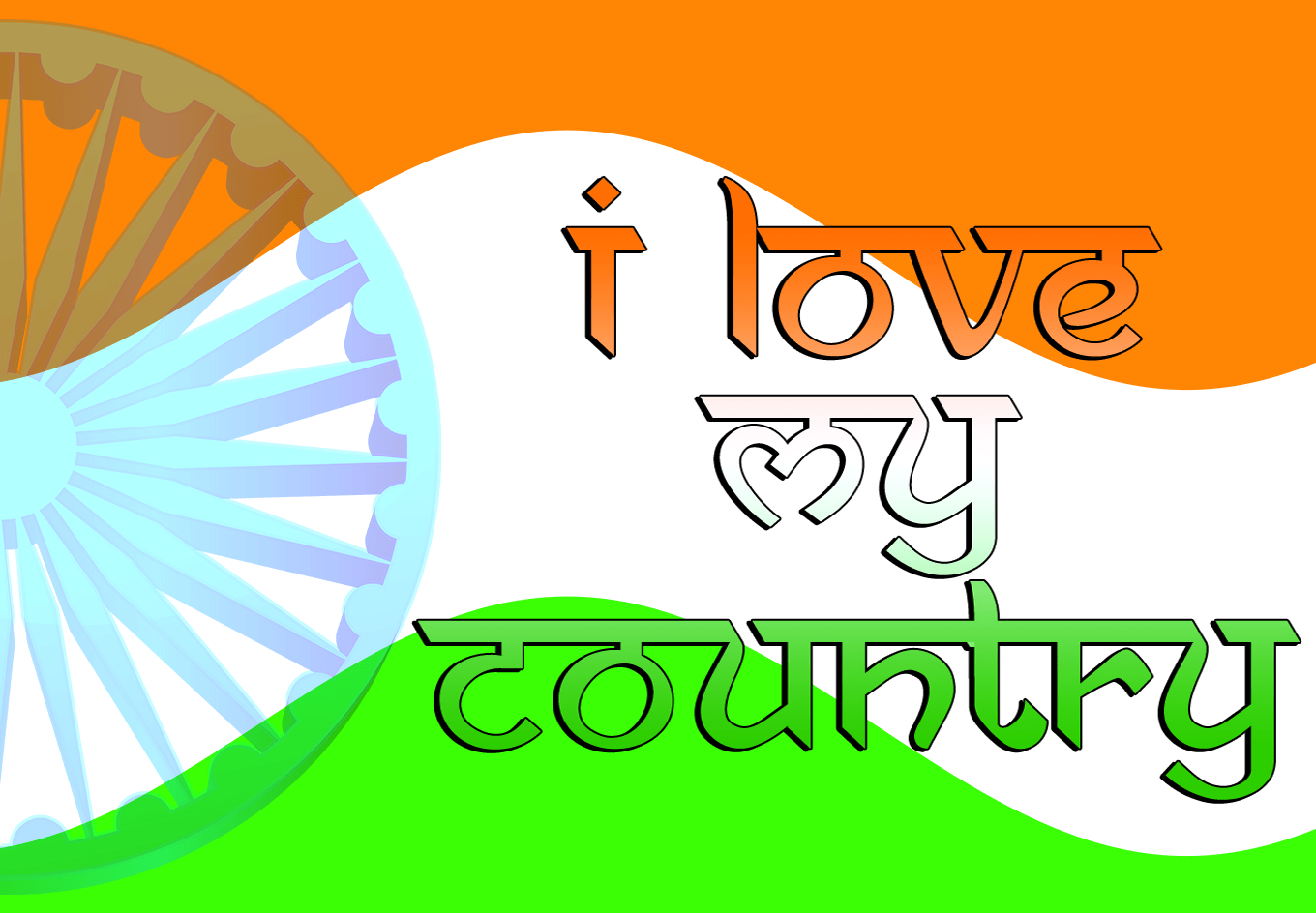 Happy Republic Day I Love My Country Photo Free Download