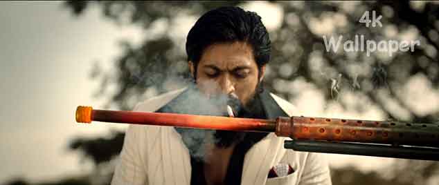 KGF Yash With Cigarette Wallpaper Photo Free Download