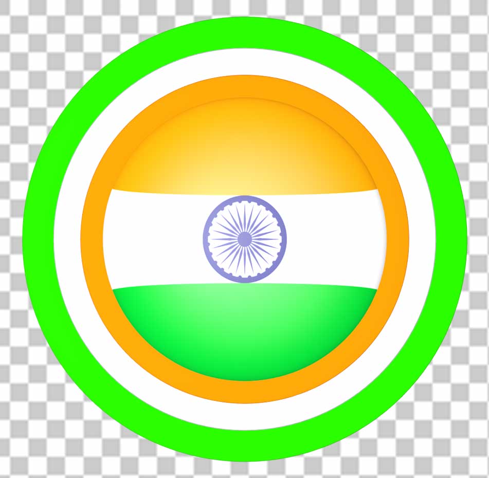 Round Indian Flag Clipart Photo Free Download