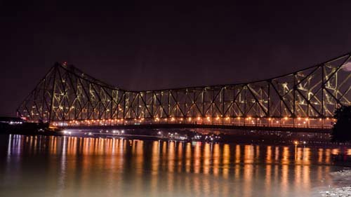 Golden Howrah Bridge 4k Wallpaper Photo Free Download