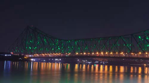 Green Howrah Bridge 4k Wallpaper Photo Free Download
