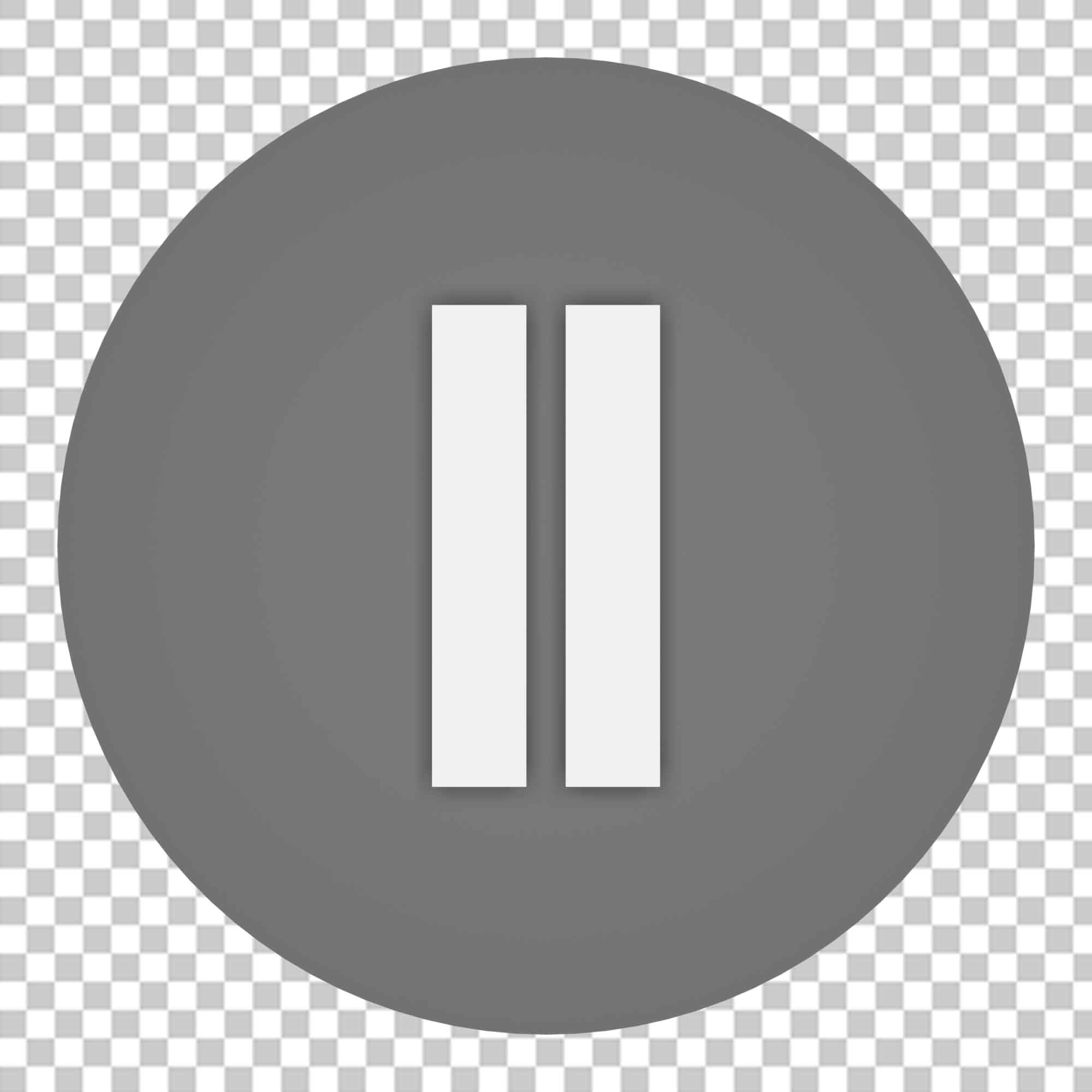 Pause Button Png || Pause Button Transparent Photo Free Download