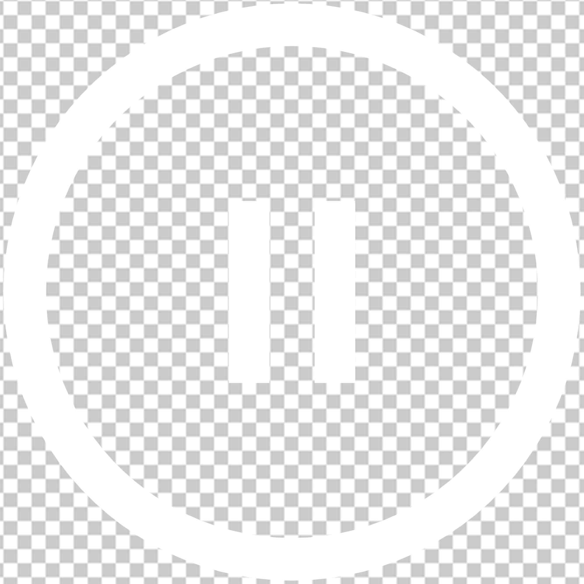 White Pause Button Symbol Png Photo Free Download