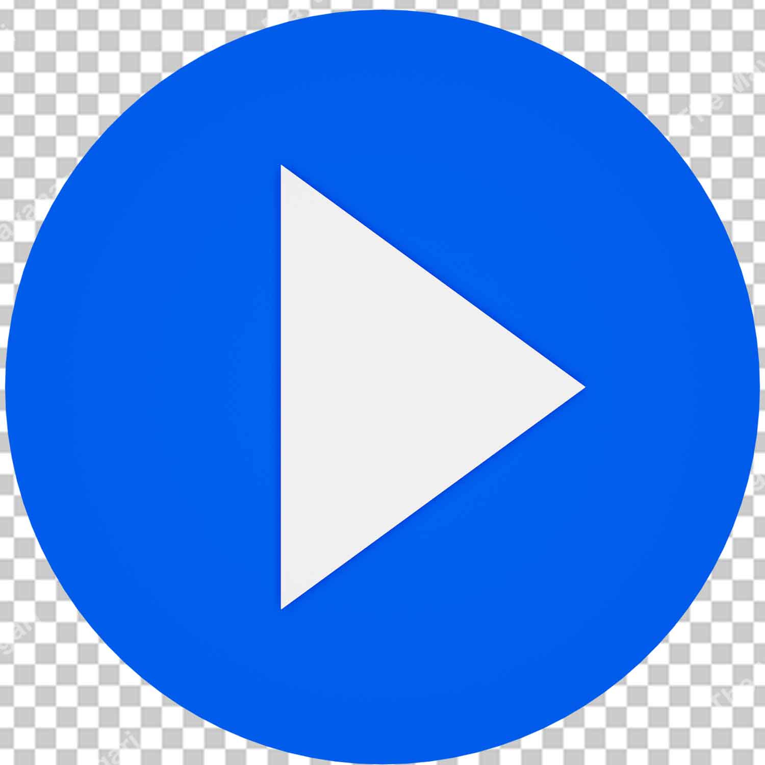 Blue Play button Png Photo Free Download
