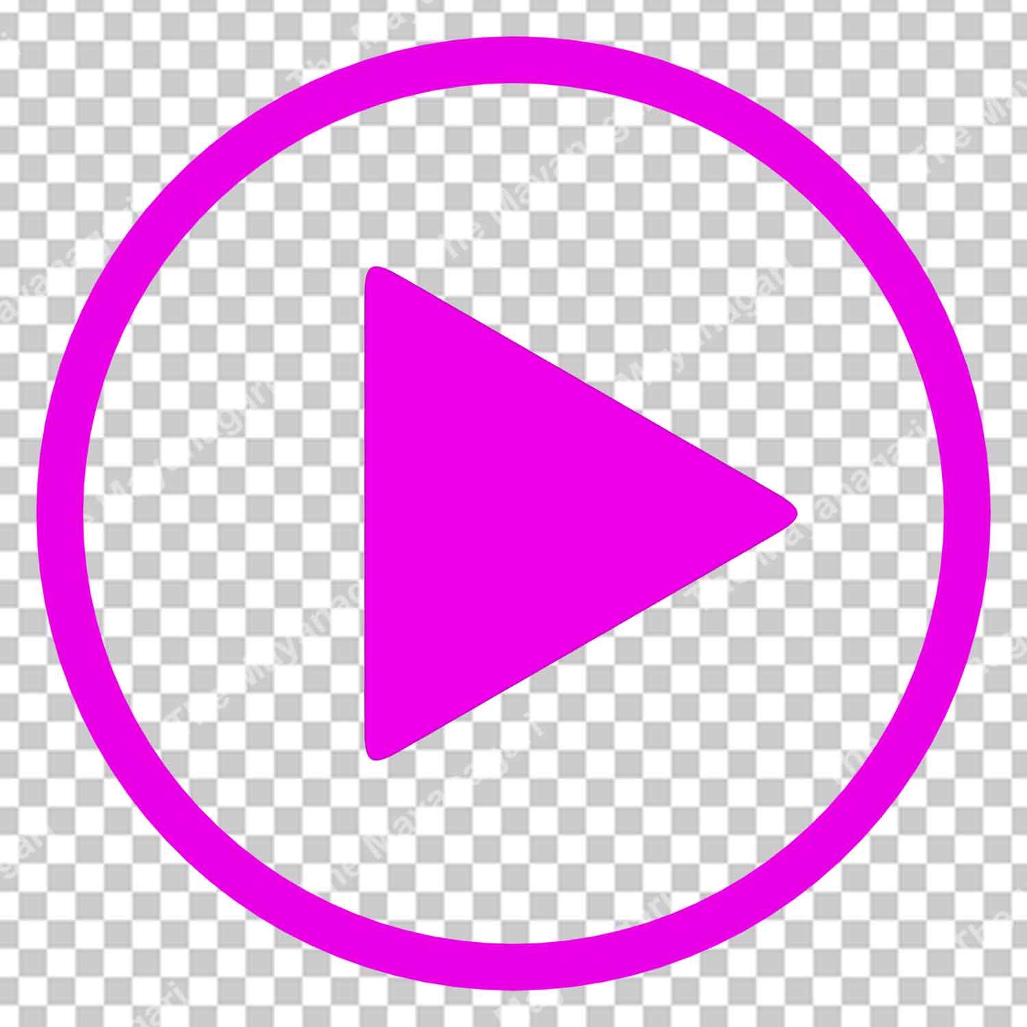 Pink Play Button Png Photo Free Download