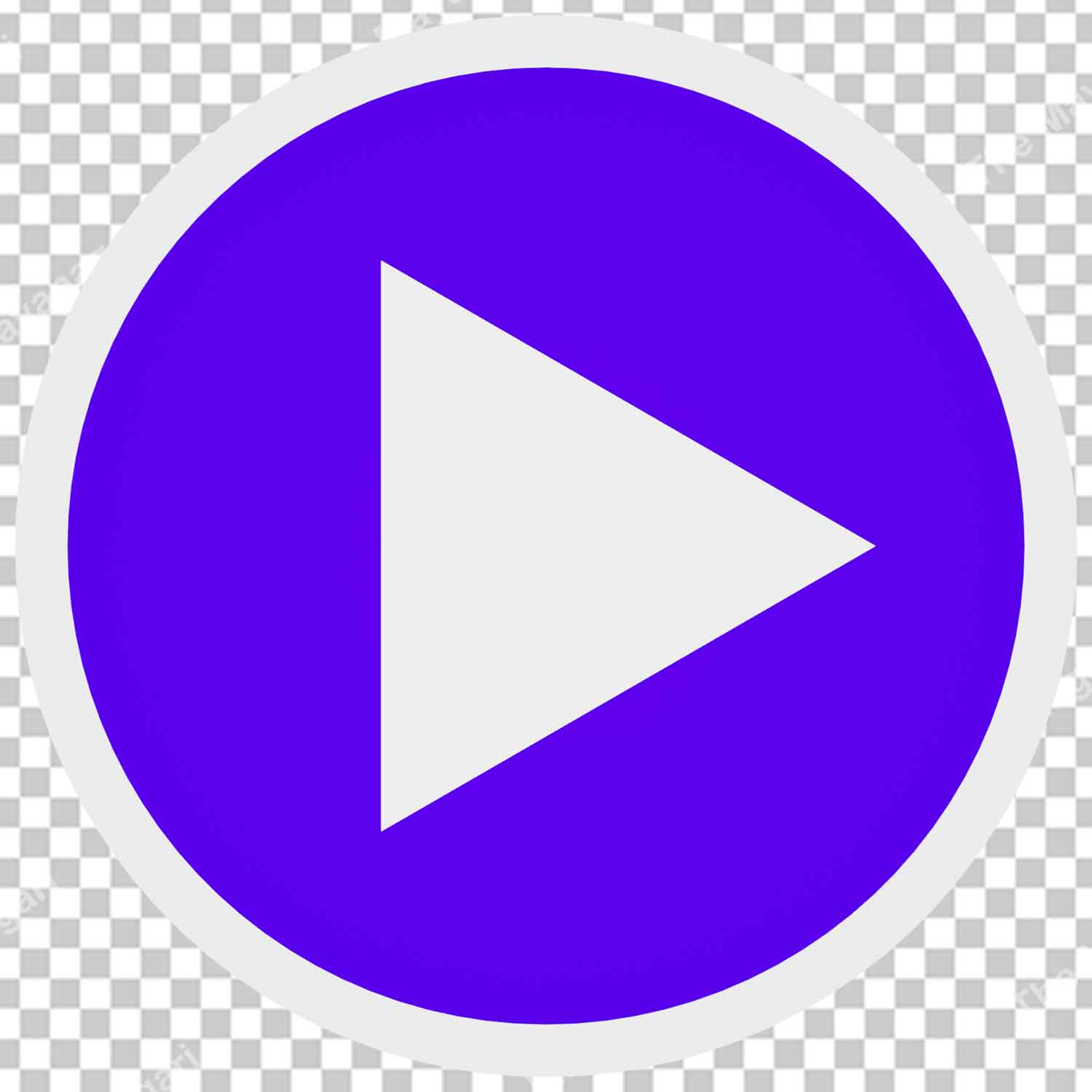 Blue Play Button Png Photo Free Download
