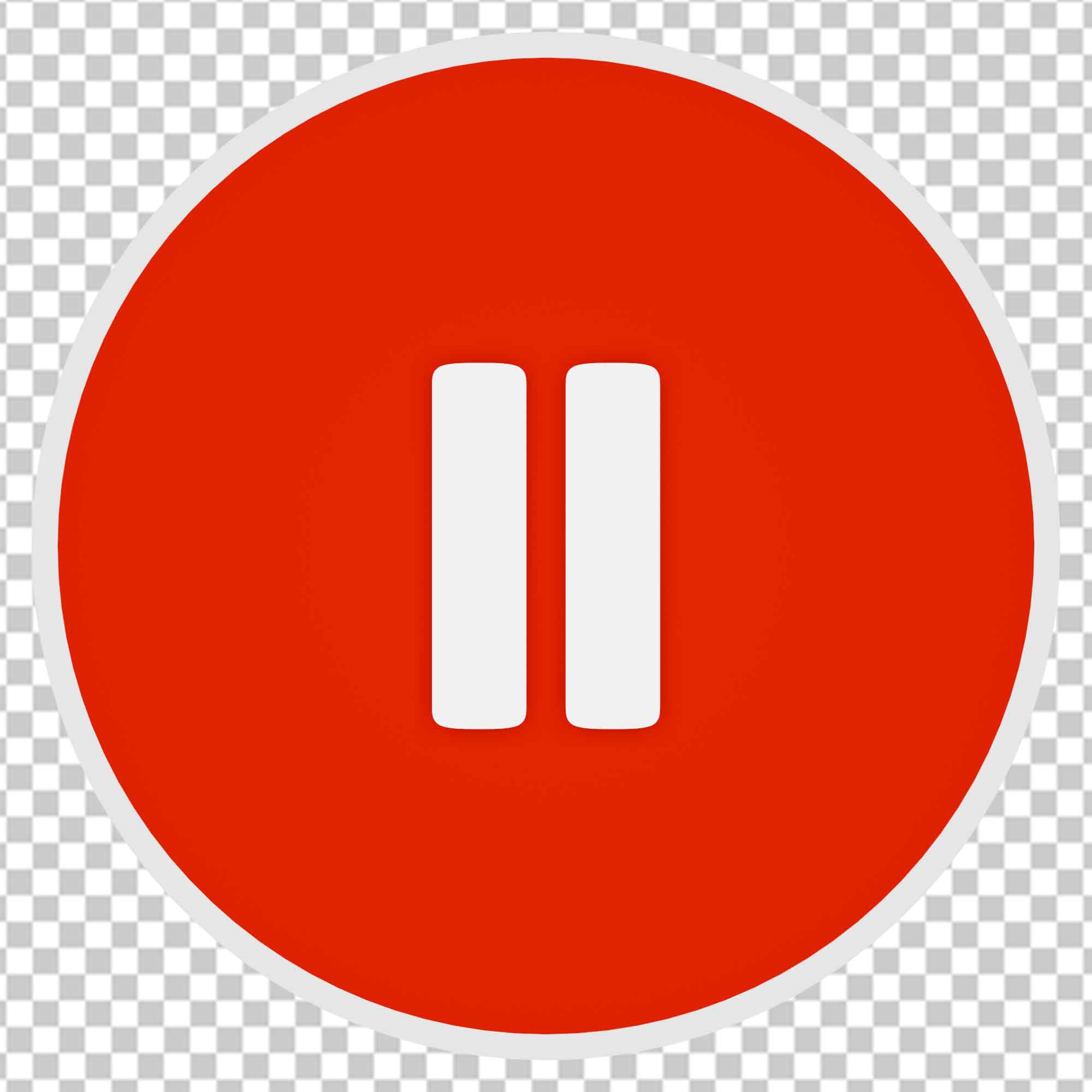 Red Pause Button Png Photo Free Download