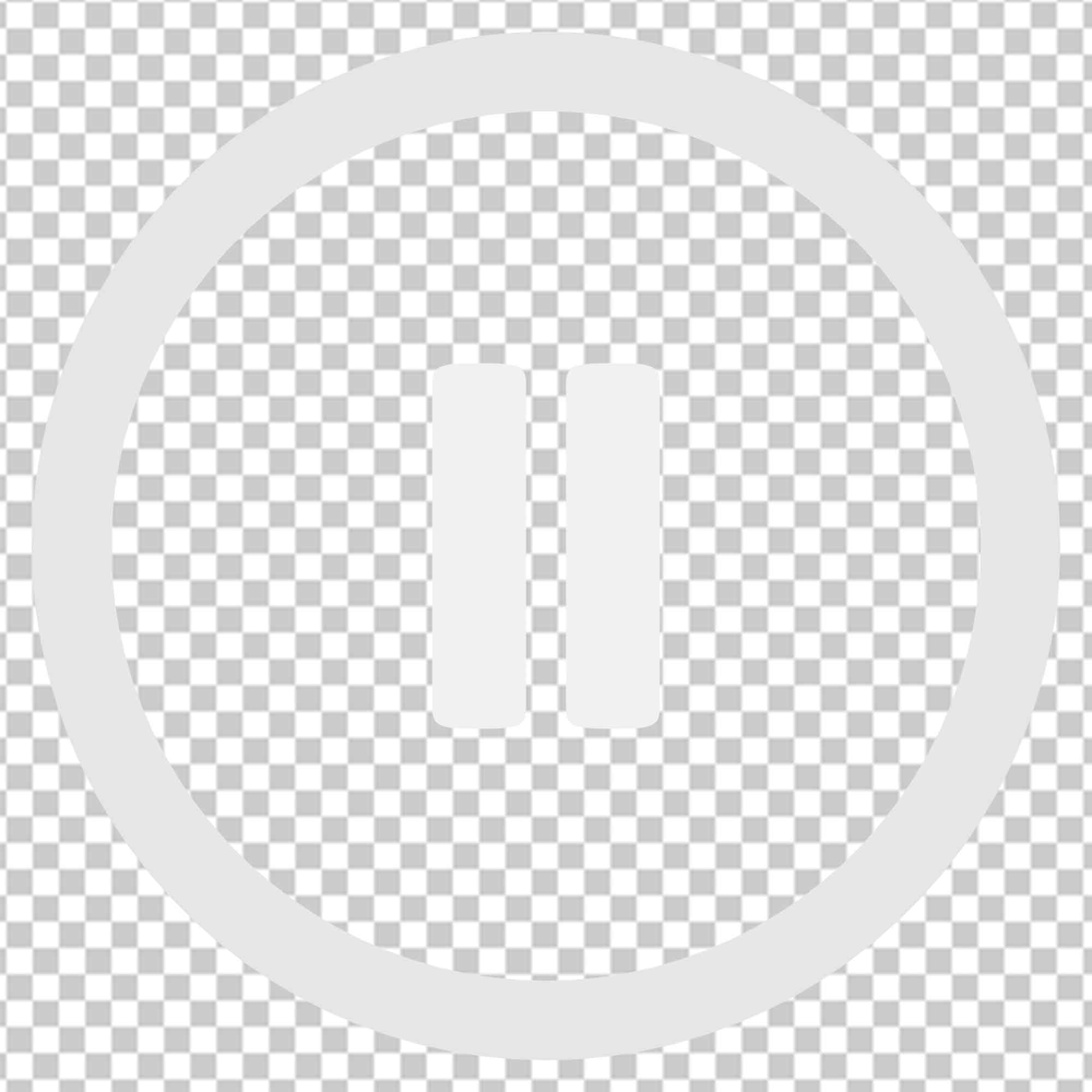 White Pause Button Png || Play Button Photo Free Download