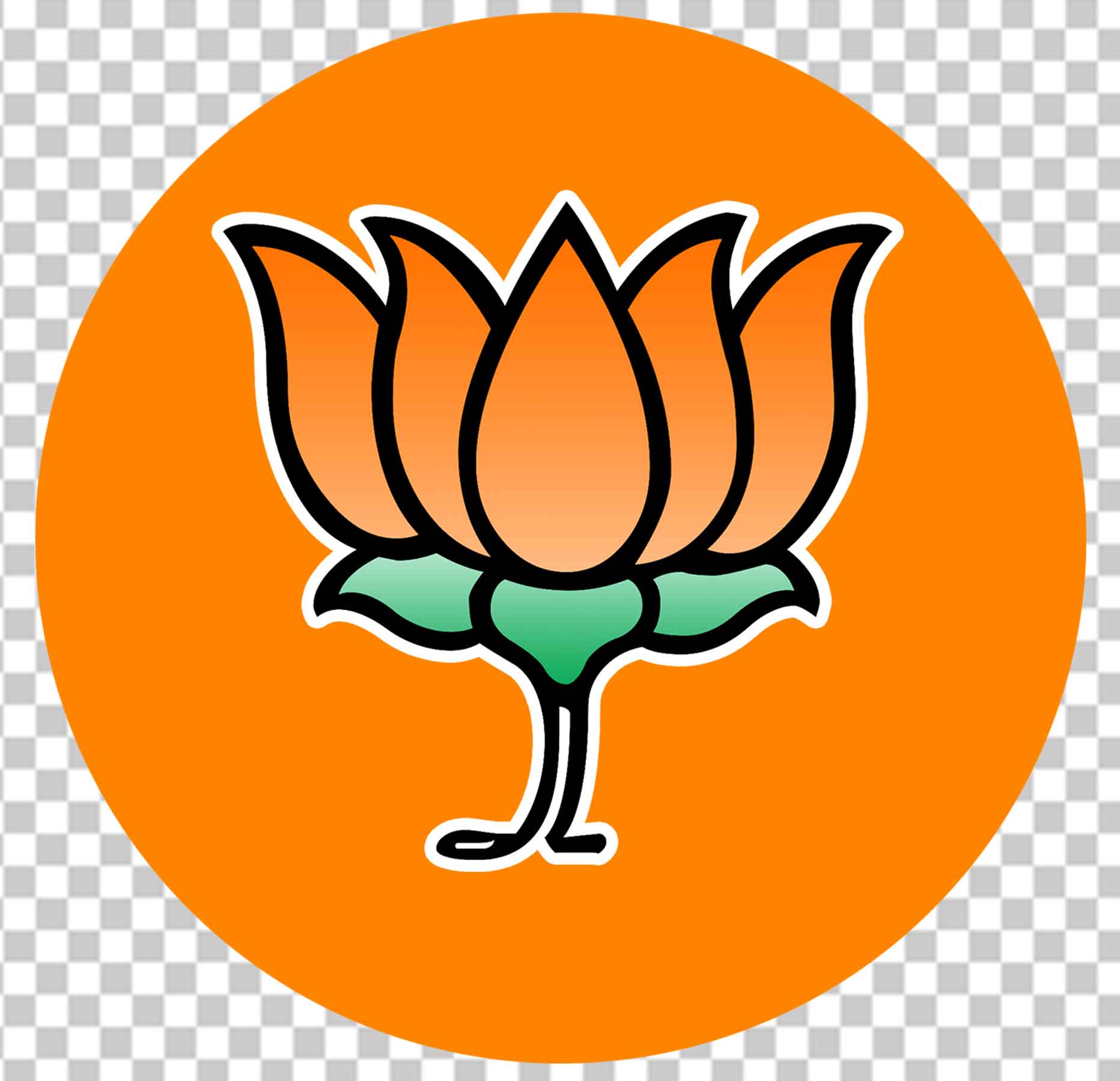 Bharatiya Janata Party B J P Round Logo