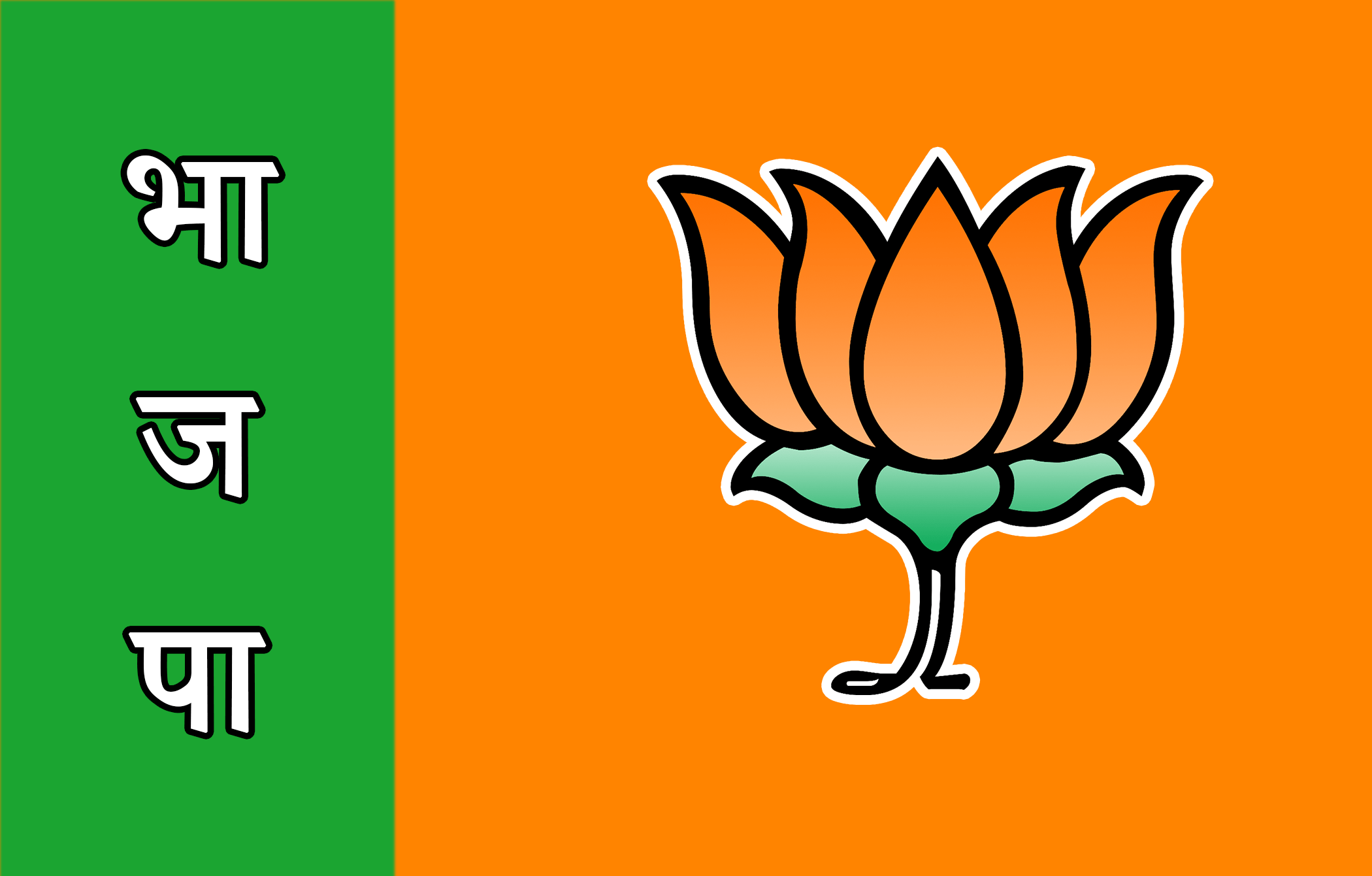 Bharatiya Janata Party ( B J P ) Flag Photo Free Download