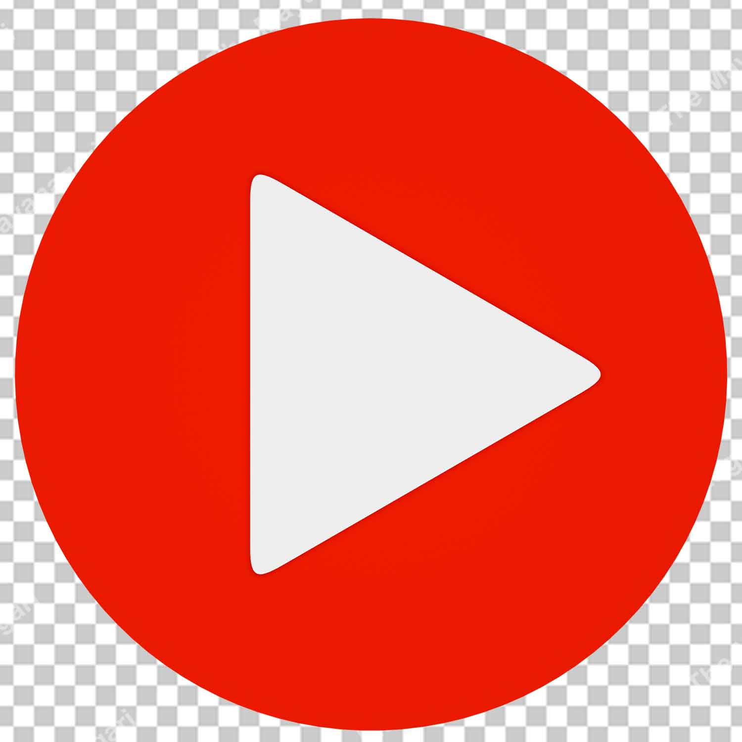 Red Play button Png Transparent Photo Free Download