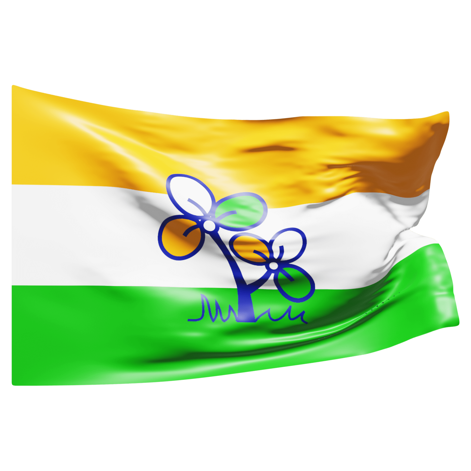 Trinamool Congress Flag || TMC Flag Png Photo Free Download