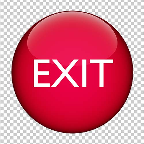 Exit button Transparent Photo Free Download